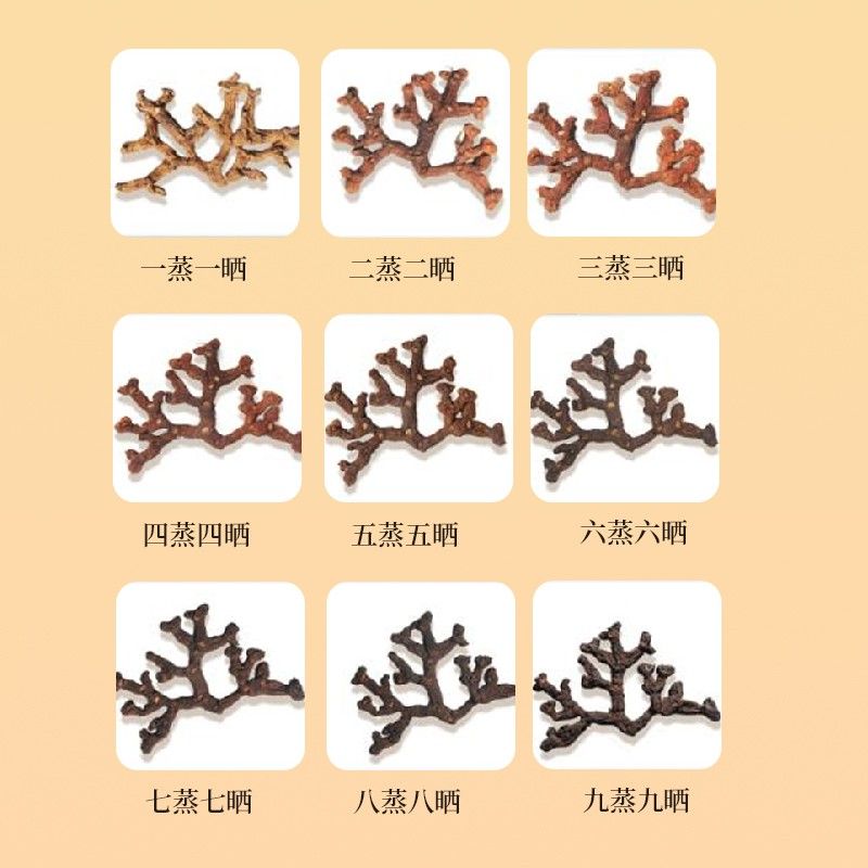 九蒸九晒黄精[有机]滋补即食泡水膳灵纪正宗九制