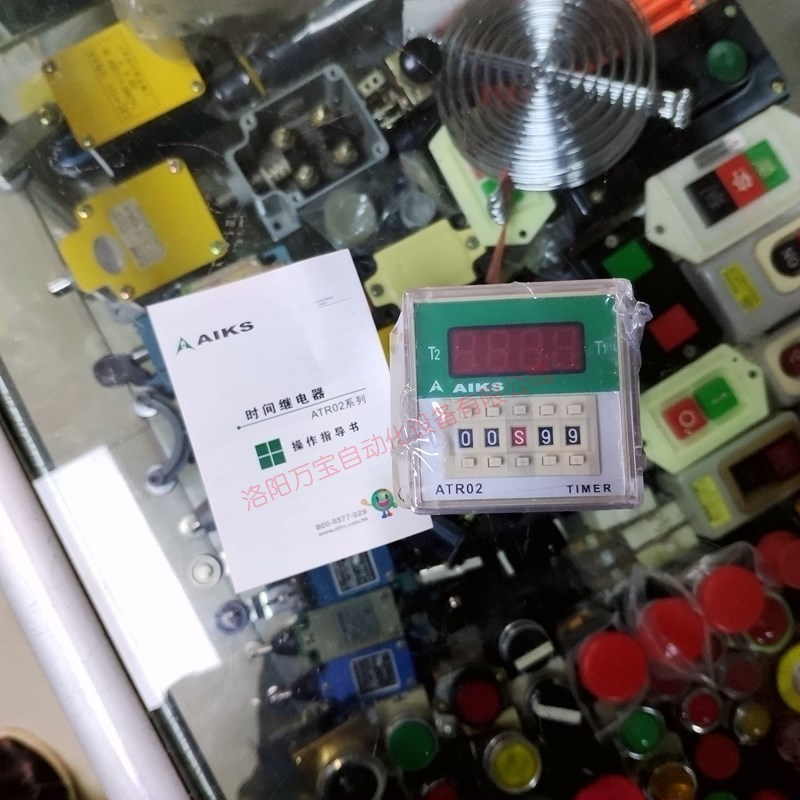 原装AIKS爱克斯时间继电器ATR02-B2电压DC24V/(DH48S-2Z)8脚带座