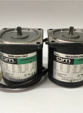 原装日本OM东方电机4RK25GN-CW2单相齿轴25W电机220V配4GN齿轮箱