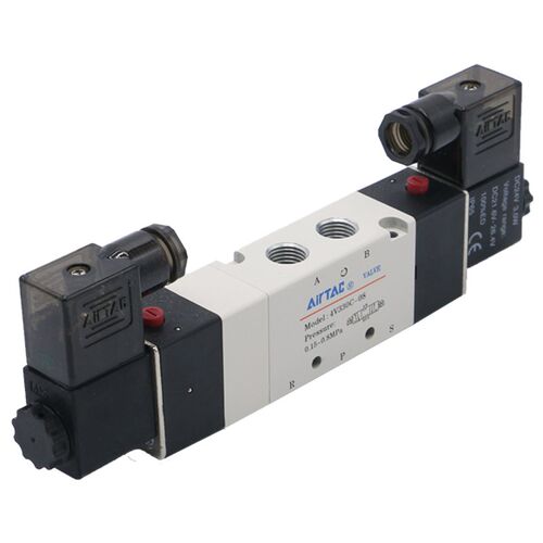 亚德客电磁阀4V130-06/4V230-08/4V330-10/4V430-15/AC220V*DC24V