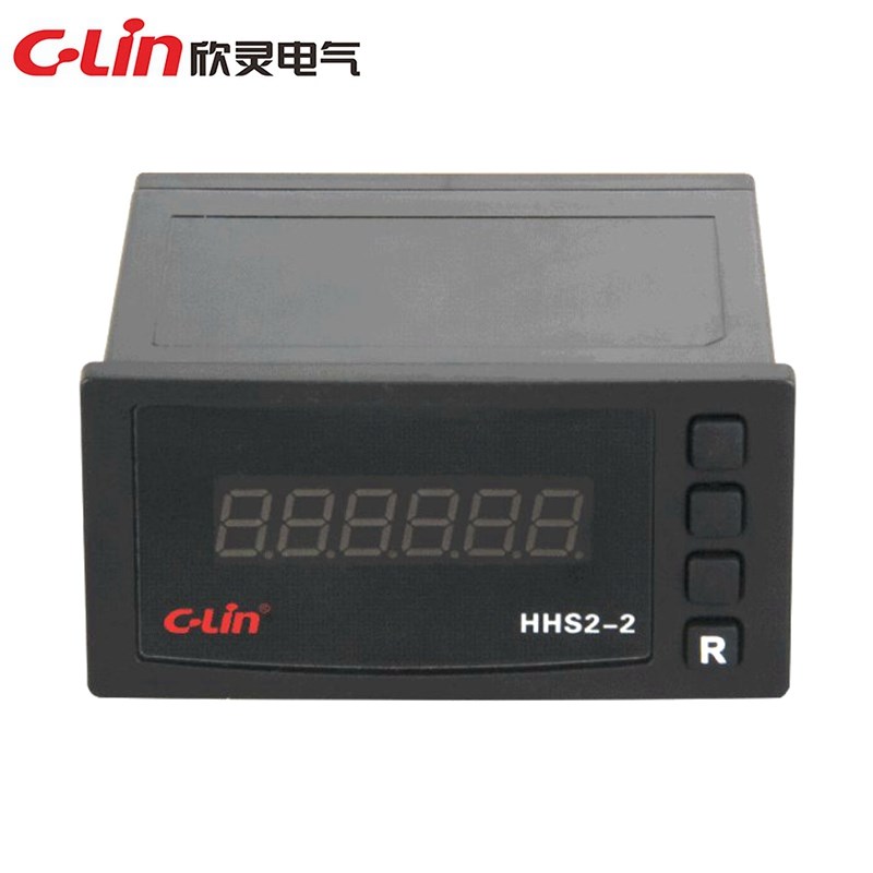 C-Lin欣灵累时器HHS2-2电子式计时仪带控制复位端累加计时DHC6J-L