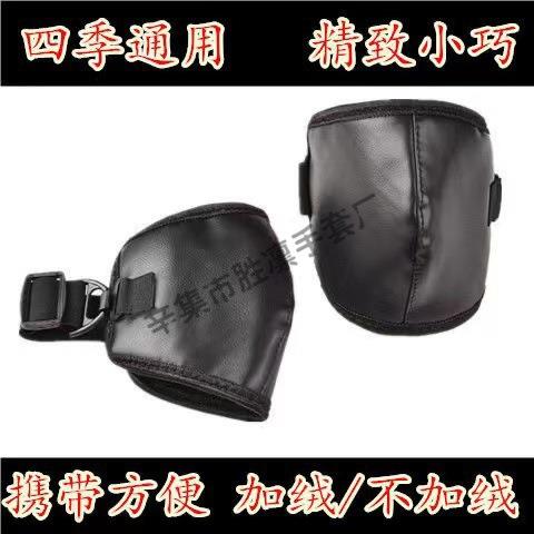 四季款薄款加绒保暖短款电动车护膝男女骑行摩托护腿防寒防风防水