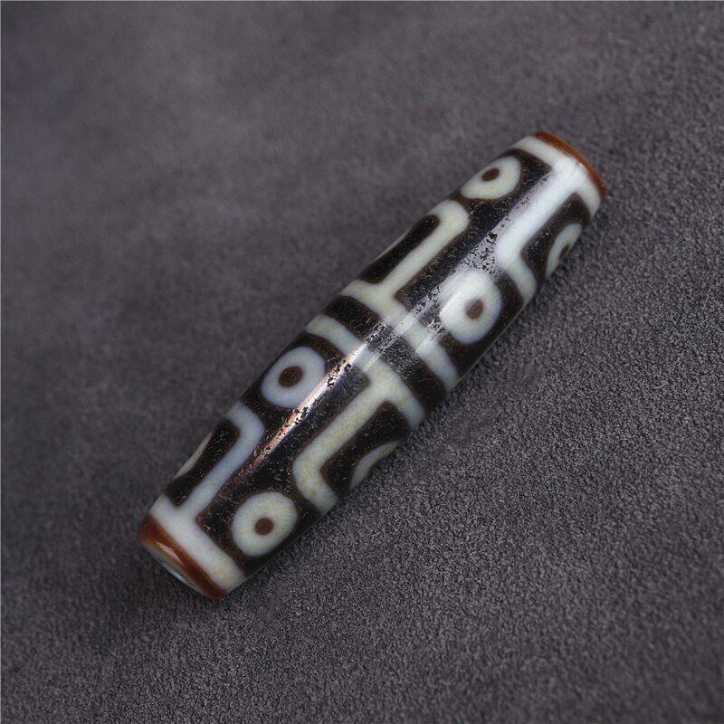 老台湾工艺精品老矿十二眼锁骨天珠吊坠西藏至纯工艺手工磨皮天珠