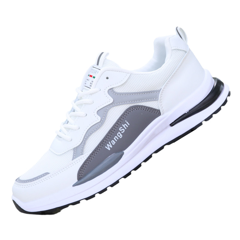 春季运动鞋男款网l面网鞋跑鞋透气防臭跑步休闲鞋子男士软底慢跑