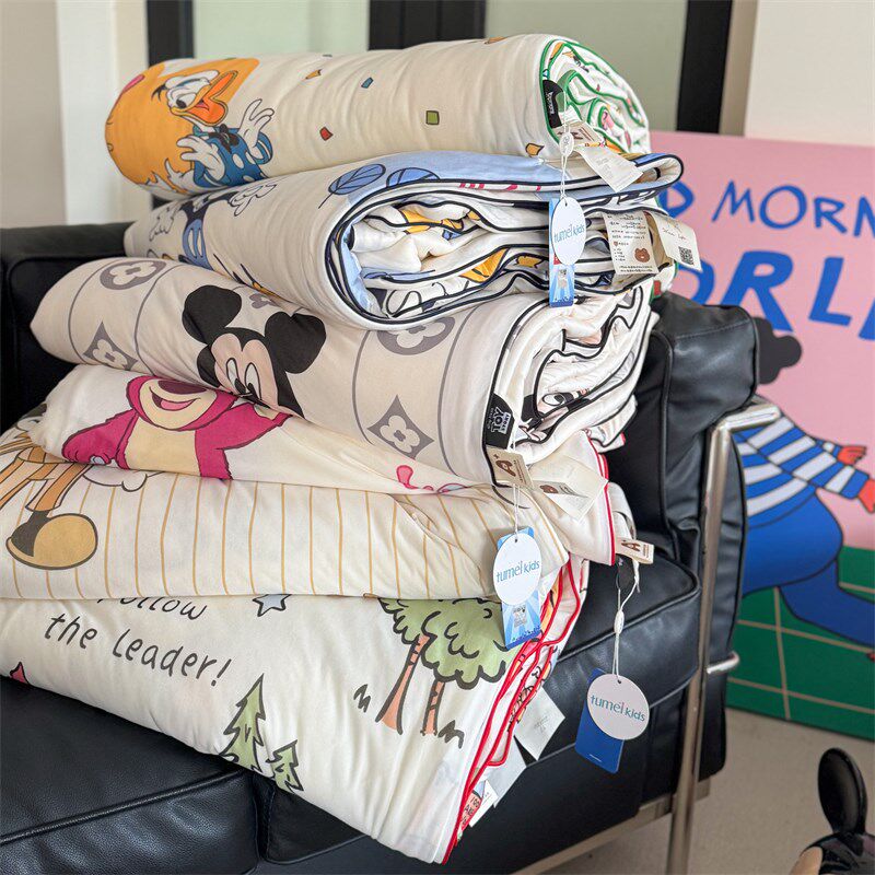 空调被夏季夏凉被A类母婴级儿童薄款双人L单人夏天可机洗大豆夏被