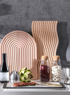 样板房间厨房摆件软装橱柜展厅样板房陈设装O饰品砧板道具锅具套