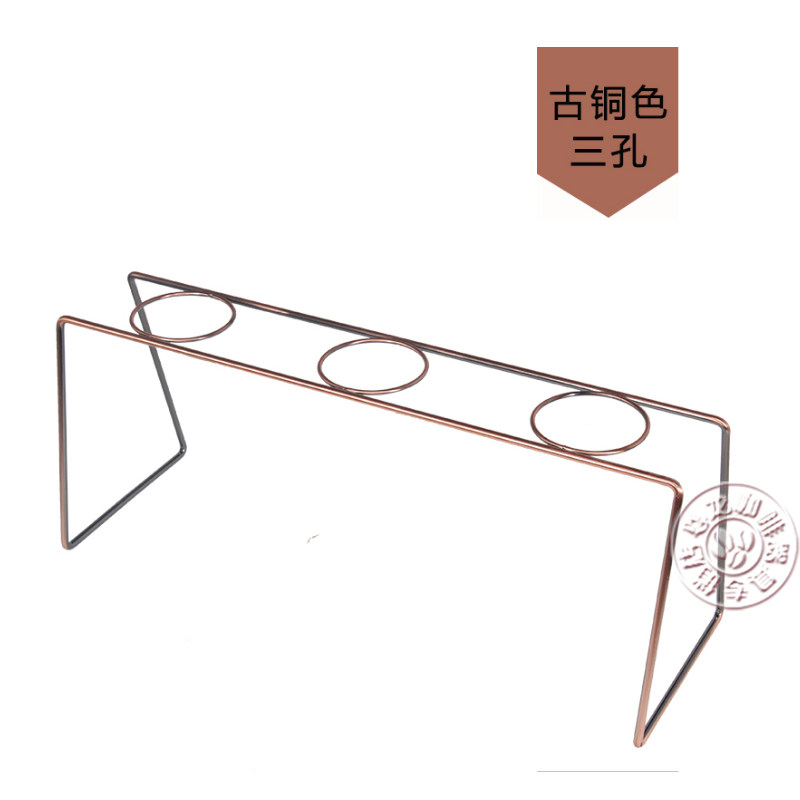 双孔手冲架 不锈钢滤杯支架v 简约手冲咖啡套装器具杯架三孔滤杯