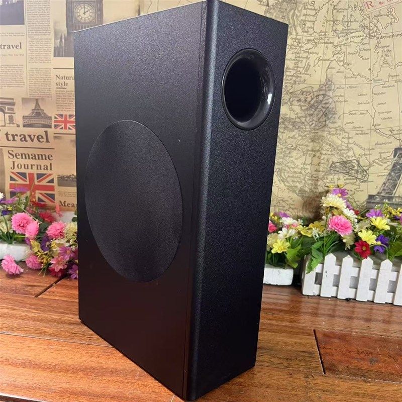大功率超薄6.5寸无源低音v炮全木质音箱侧低音功率4欧30W回音壁炮
