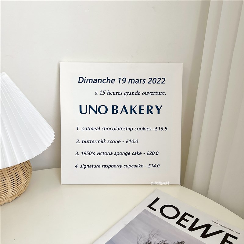 ins北欧风法文意大利文挂画摆件 文艺小清新桌面装饰画拍摄背景