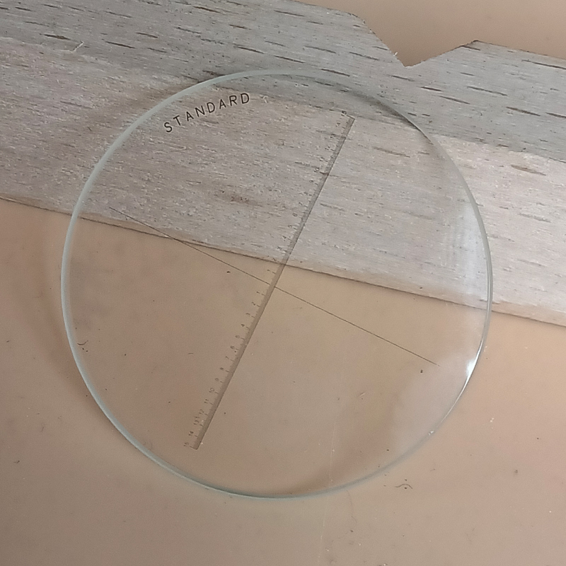 分划板10倍带灯刻度放大镜标尺镜配件外径35毫米光学玻璃分度清晰