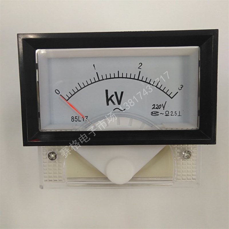 定制 85L17-3KV/220V  交流KV表 6KV/220V 10KV 15KV交流KV表电压