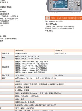 同惠高精度指针式绝缘电阻测试仪TH2681/TH2681A快速响应