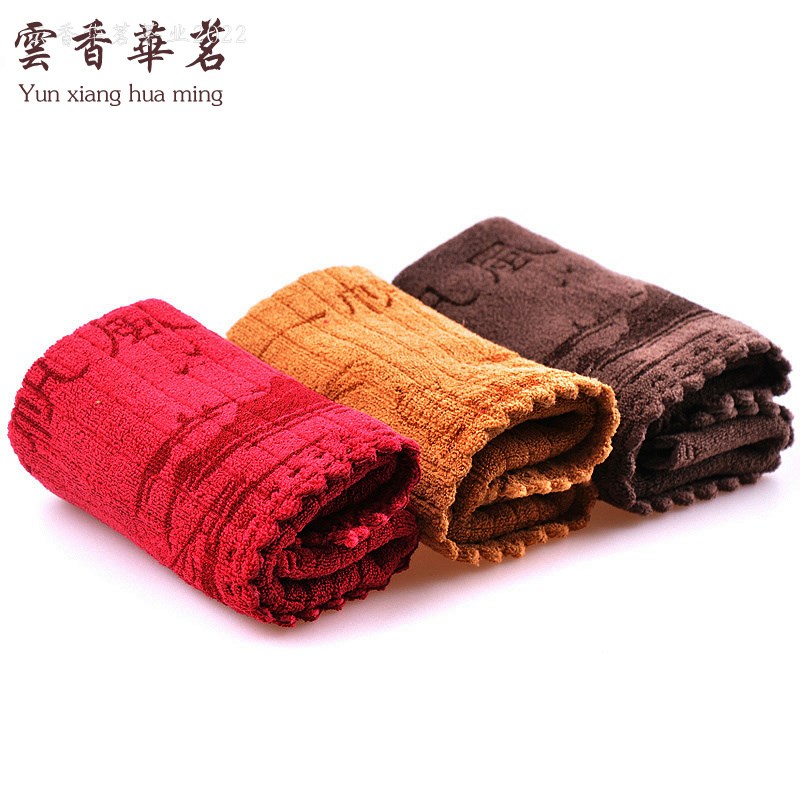 茶布 加厚吸水茶巾 养壶巾棉麻纯棉一帆风顺茶艺毛巾抹布茶具配件