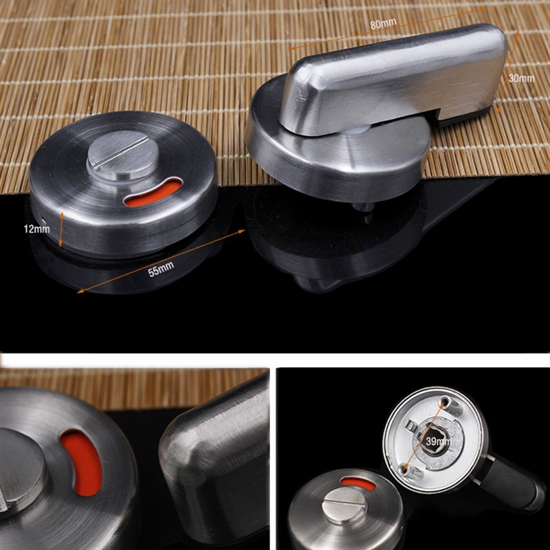 卫生间隔断配件 公共厕所隔断五金304不锈钢门锁支撑脚合页 套装