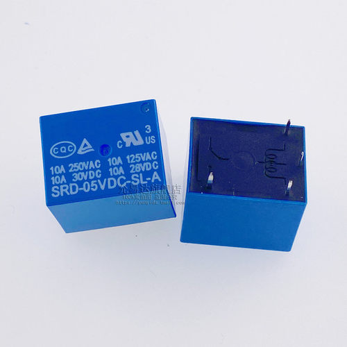 原装全新继电器SRD-05VDC-SL-A 4脚 (5只)
