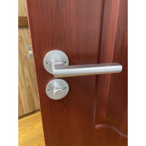 .通用型家用门锁黑色房门锁室内分体锁卧室静音锁木门锁门把手锁