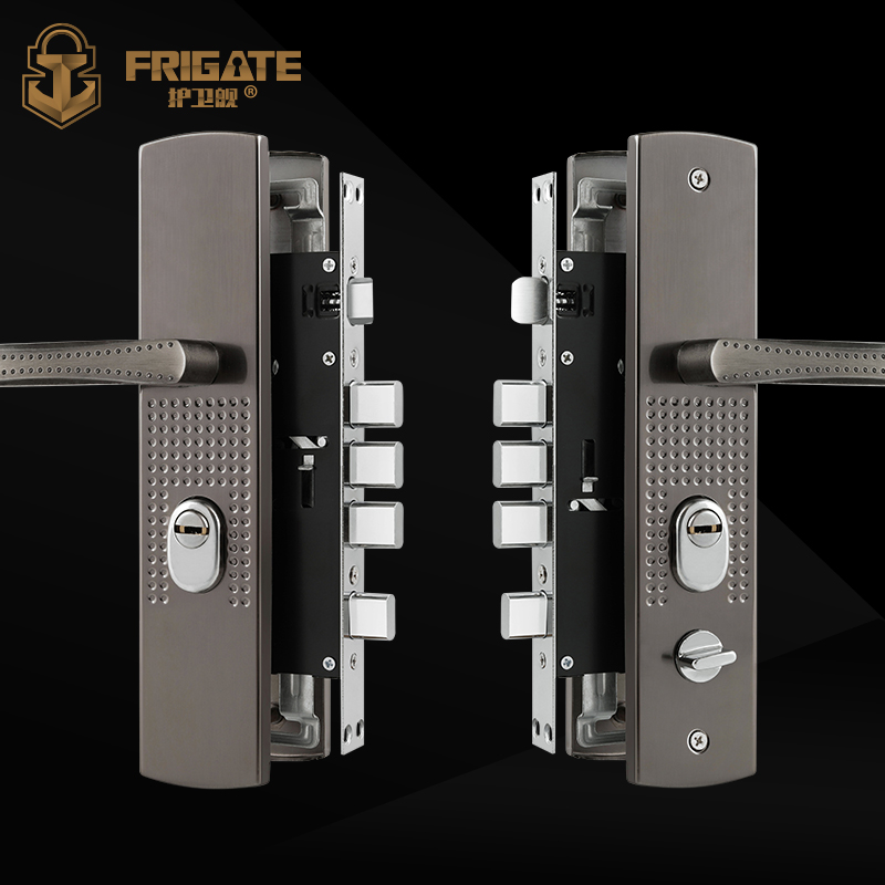 防盗门锁套装锁具家用把手柄通用型防盗门门把手铁门木门锁大门锁