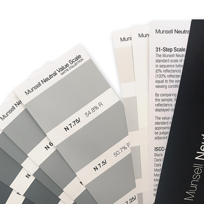 美国蒙赛尔孟赛尔明度精选色卡Munsell-4标准色卡M50135M50130