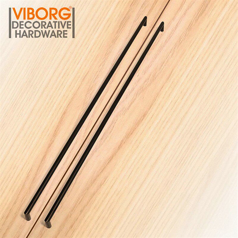 香港域堡 哑黑304不锈钢柜子拉手柜门拉手衣柜抽屉橱柜 加长把手