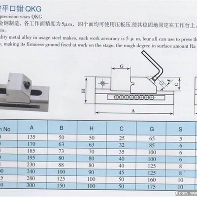 征宙QKG50两侧开槽快动平口钳钻磨铣床批士QKG80A QKG63 73 QKG88