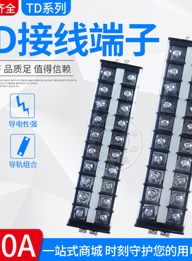 TD-10010 接线排 布线端子排 AZ1 TD100A10位 660V 带导轨式