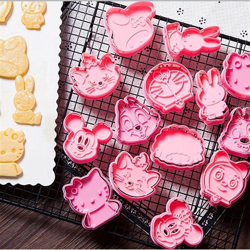 动物卡通饼干模具3D立体饼干模套装 家用烘焙diy曲奇点心印花模型