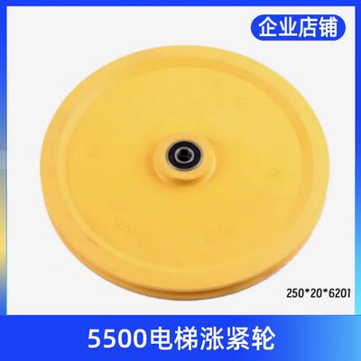 限速器涨紧轮 5500S涨紧轮直径250mm轴承6201适用于 电梯配件