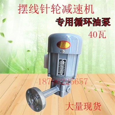 摆线针轮减速机油泵 ZCB转子油泵电机 润滑泵40w 60w 循环油泵
