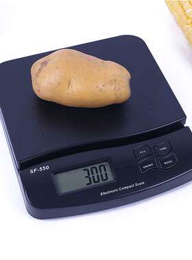 跨境SF802电子秤30kg称水果秤家用克重秤精准黑色台秤sf550厨房秤