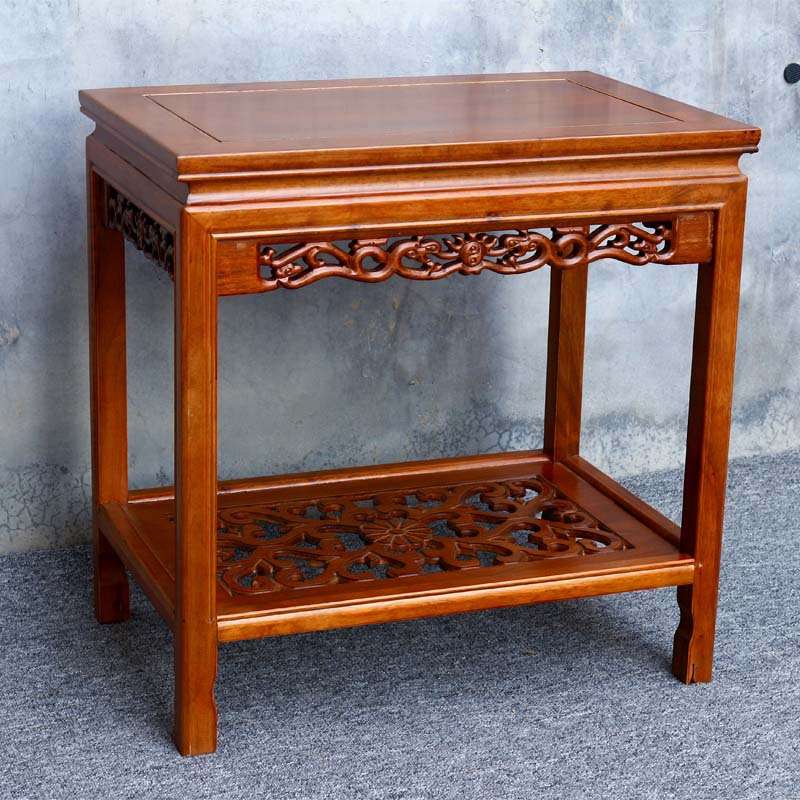 实木花架鱼缸架桌子茶几边几盆景架摆件桌工艺品奇石茶桌中式沙发