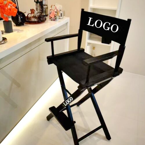 导演椅实木折叠椅休闲椅办公展会帆布椅吧台椅户O外婚礼定制LOGO