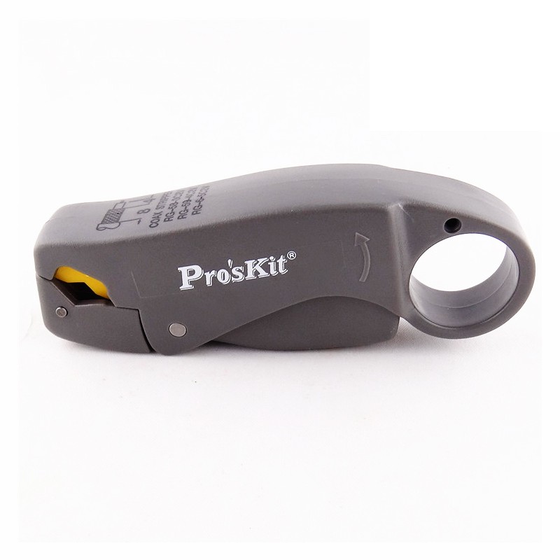 宝工6PK-322可调旋转式三刀同轴电缆剥线器屏蔽线剥线钳剥线刀332