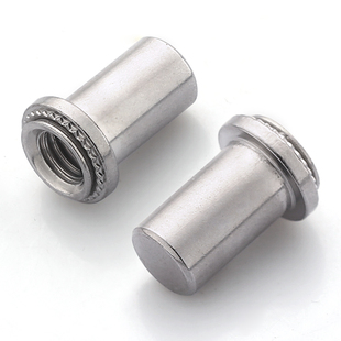 304不锈钢防水螺母柱盲孔压铆母防水密封螺帽封闭型螺柱m3m4m5m6