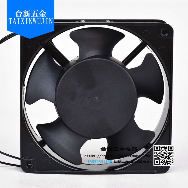 SUNON全铜双滚珠DP200A含油散热风机风扇12X12cm 机柜静音220V