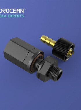 M10气密测试嘴密封测试舱体排气抽真空阀自密封单向阀PRV止回阀