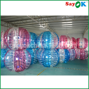 充气碰碰球 泡泡足球趣味运动会道具tpu碰撞球透明碰碰球玩具