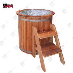 桑拿圆形浴桶浴缸PP板材1人使用冷水浴缸户外花园工厂发货