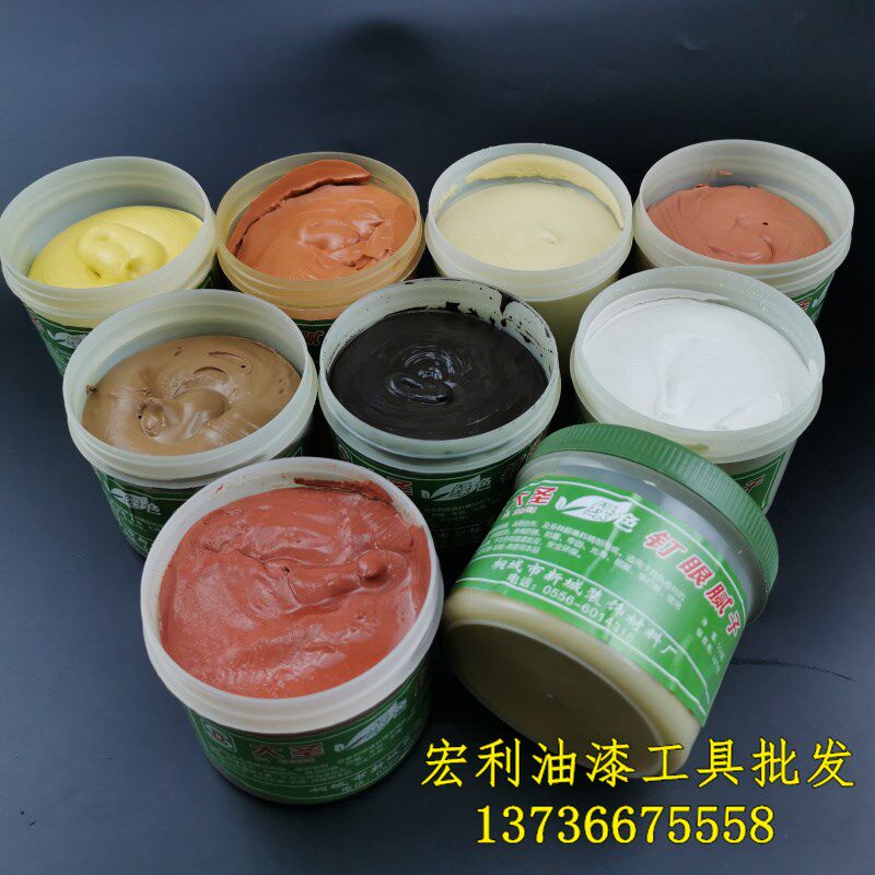 水性环保家俱板材钉眼膏 擦色修补原子灰 批土填补批土 木工补土