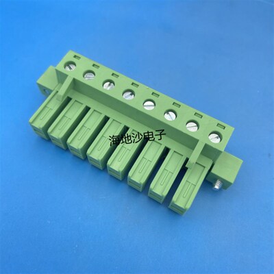 32A插拔式PCB接线端子KF2EDGSKM-7.62mm2P3P-12P 固定孔头连接器