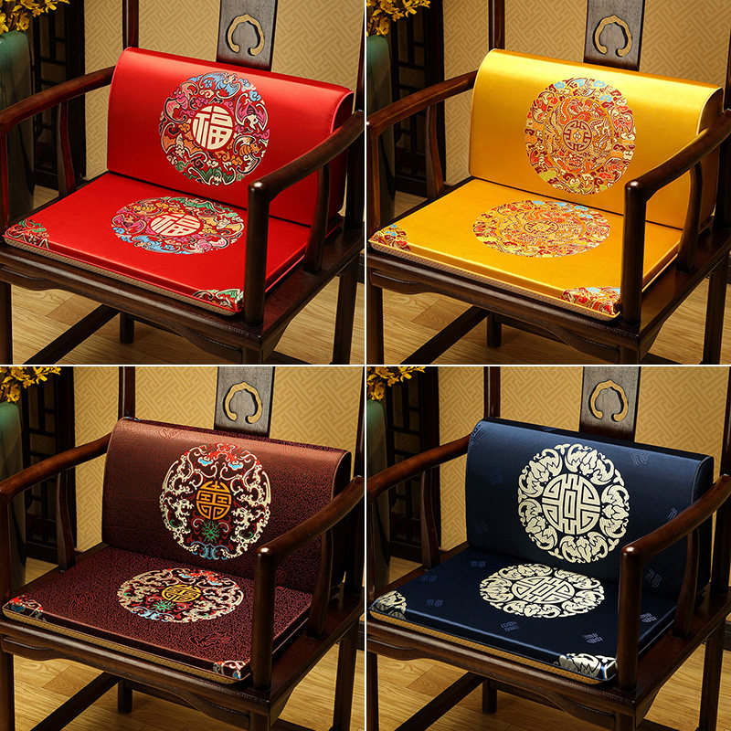 中式腰靠办公室护腰靠垫枕茶桌椅子腰垫枕沙发Q座椅靠背抱枕背靠