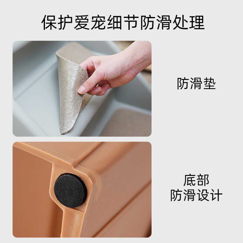 宠物楼梯柯基短腿小型犬老年泰迪狗狗爬梯上下床台阶防.滑折叠车