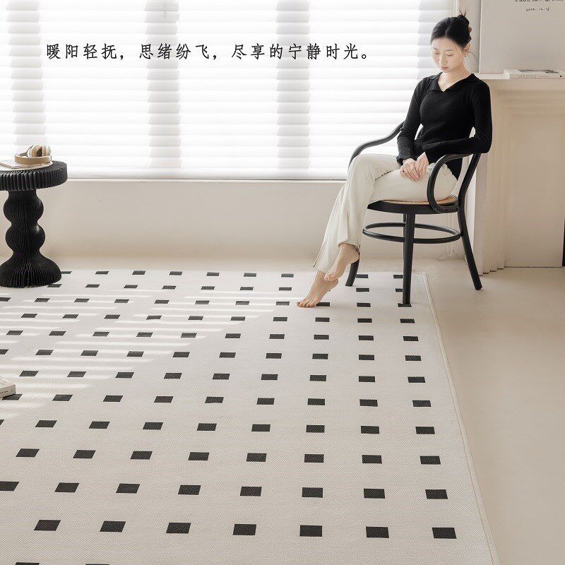 双层可机洗地毯客厅卧室202w4新款可拆洗换面沙发茶几无胶水洗地