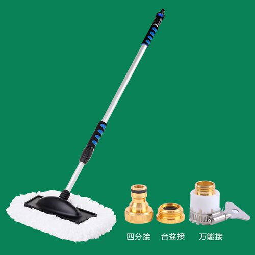 可通水洗车刷子软毛漆长柄伸缩I刷车车顶带冲水拖西辰
