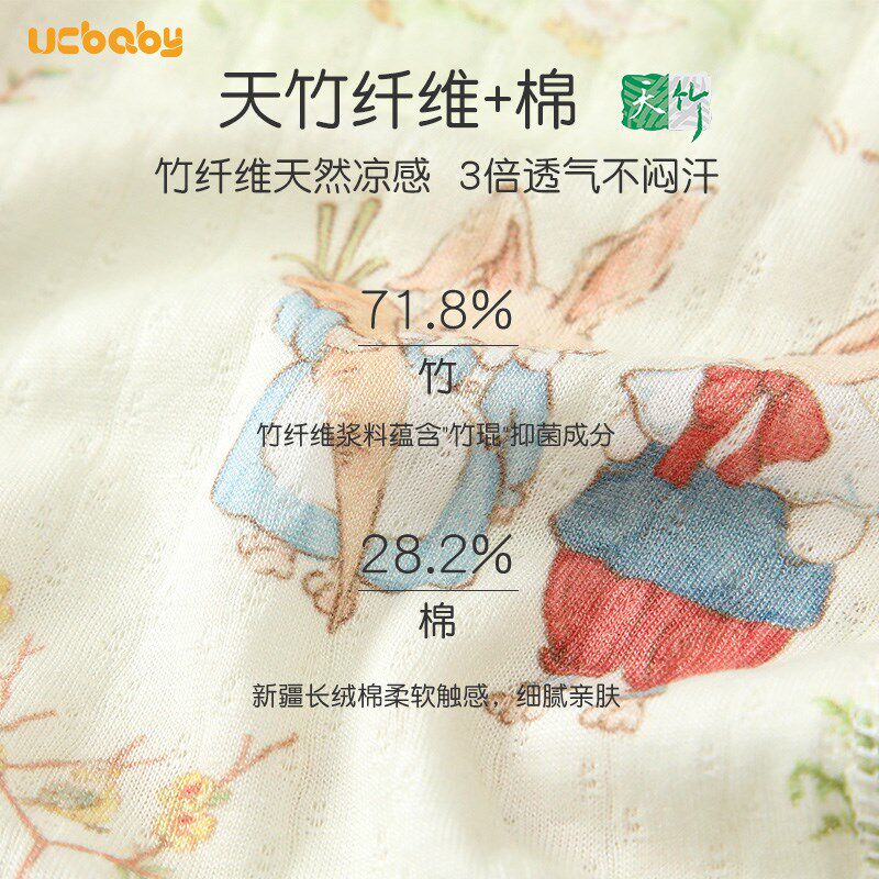 2件 肚兜婴儿护肚子夏季薄款宝宝防G着凉半背兜兜竹纤维新生儿肚