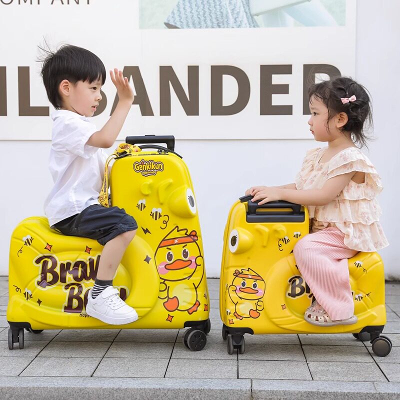 行李箱儿童可坐可骑女p孩卡通旅行箱男孩皮箱20寸宝宝小孩拉杆箱