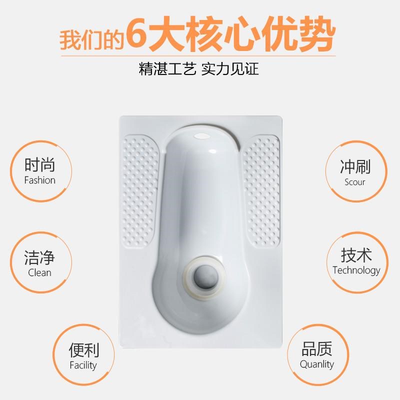 料坑蹲坑厕所蹲便器 马桶蹲便池 塑农村旱厕改造用蹲卫生间蹲便盆
