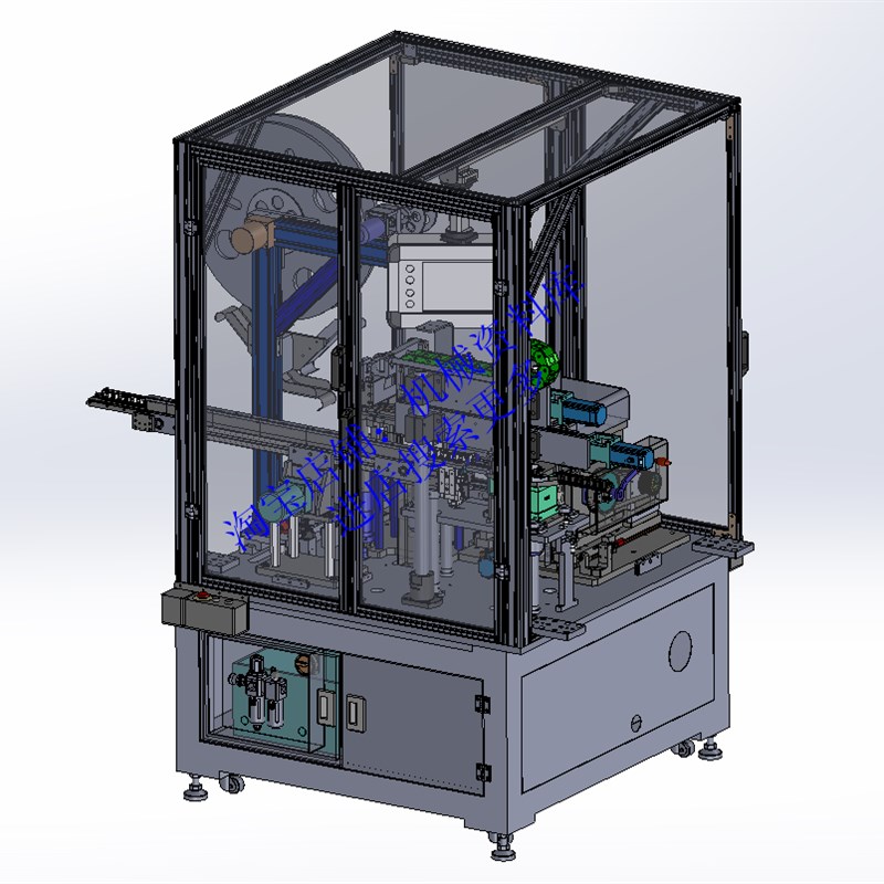 汽车连接器插针机图档模型SW三维3D图纸设计建模参考素材【855】