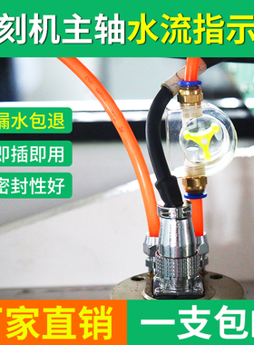 火速机电水流指示器雕刻机主轴配件感应器观察器潜水泵水冷水流计