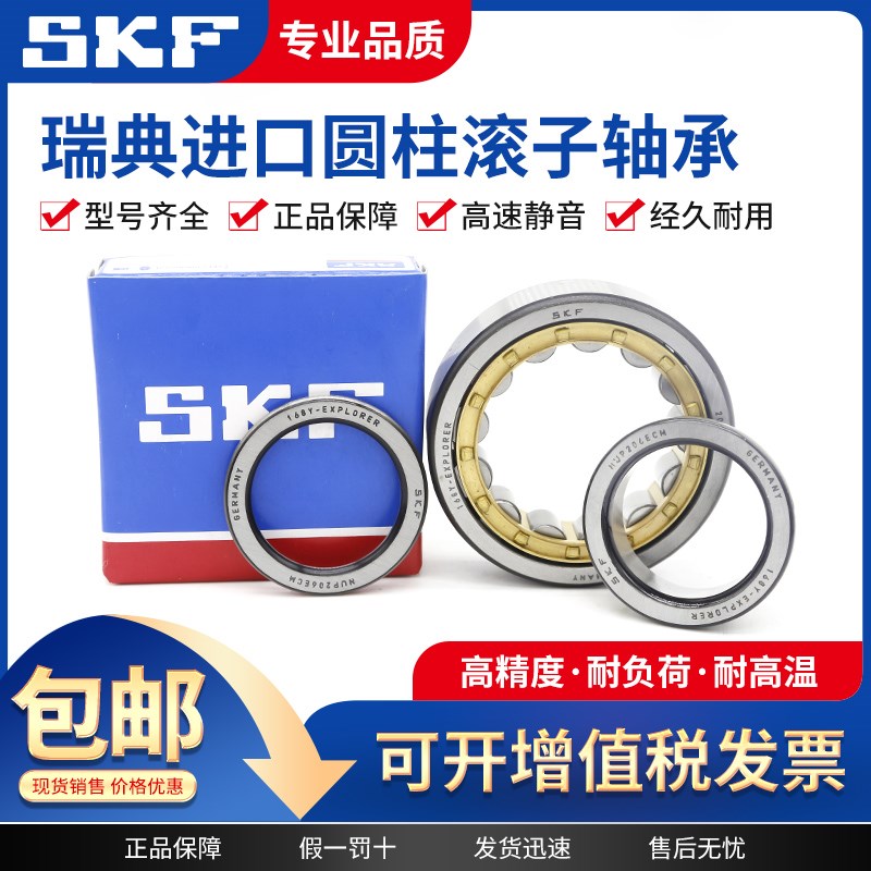 SKF进口圆柱滚子轴承RN203 RN204 RN205 RN206 RN207 M EM ECM EW