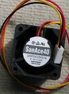 109P0424H316 840D NCK系统风扇 San Ace 40 24V 0.095A散热风扇